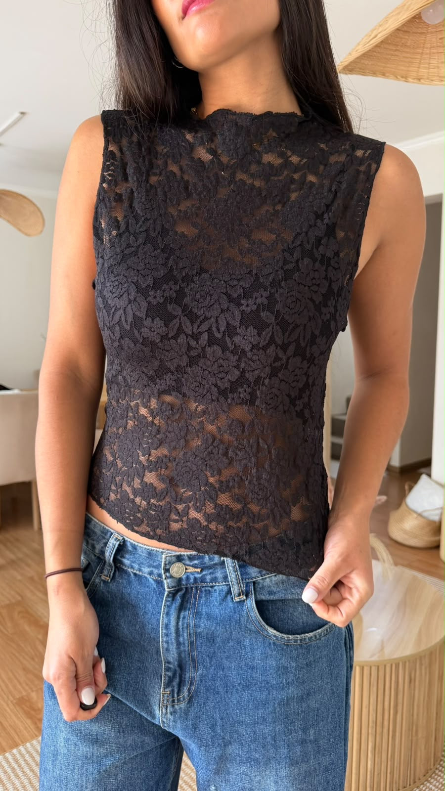 Top Encaje Floral