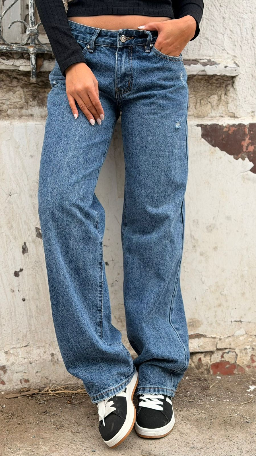 Jeans Wide Leg Azul 💙