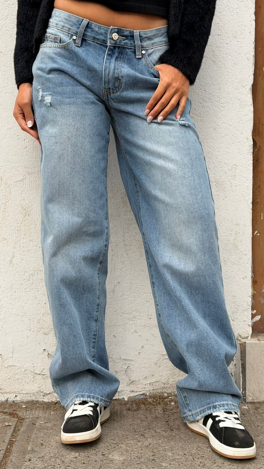 Jeans Wide Leg Claro 🩵