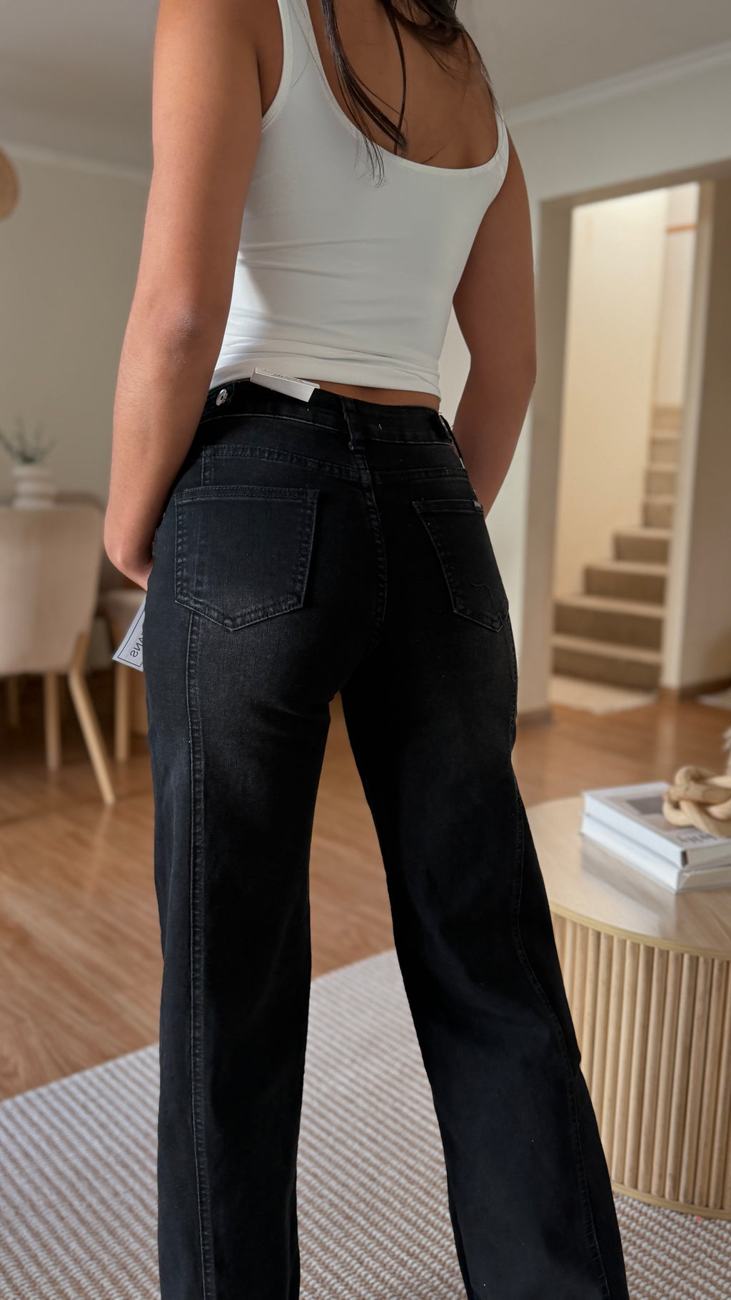 JEANS WIDE LEG NEGRO 🖤