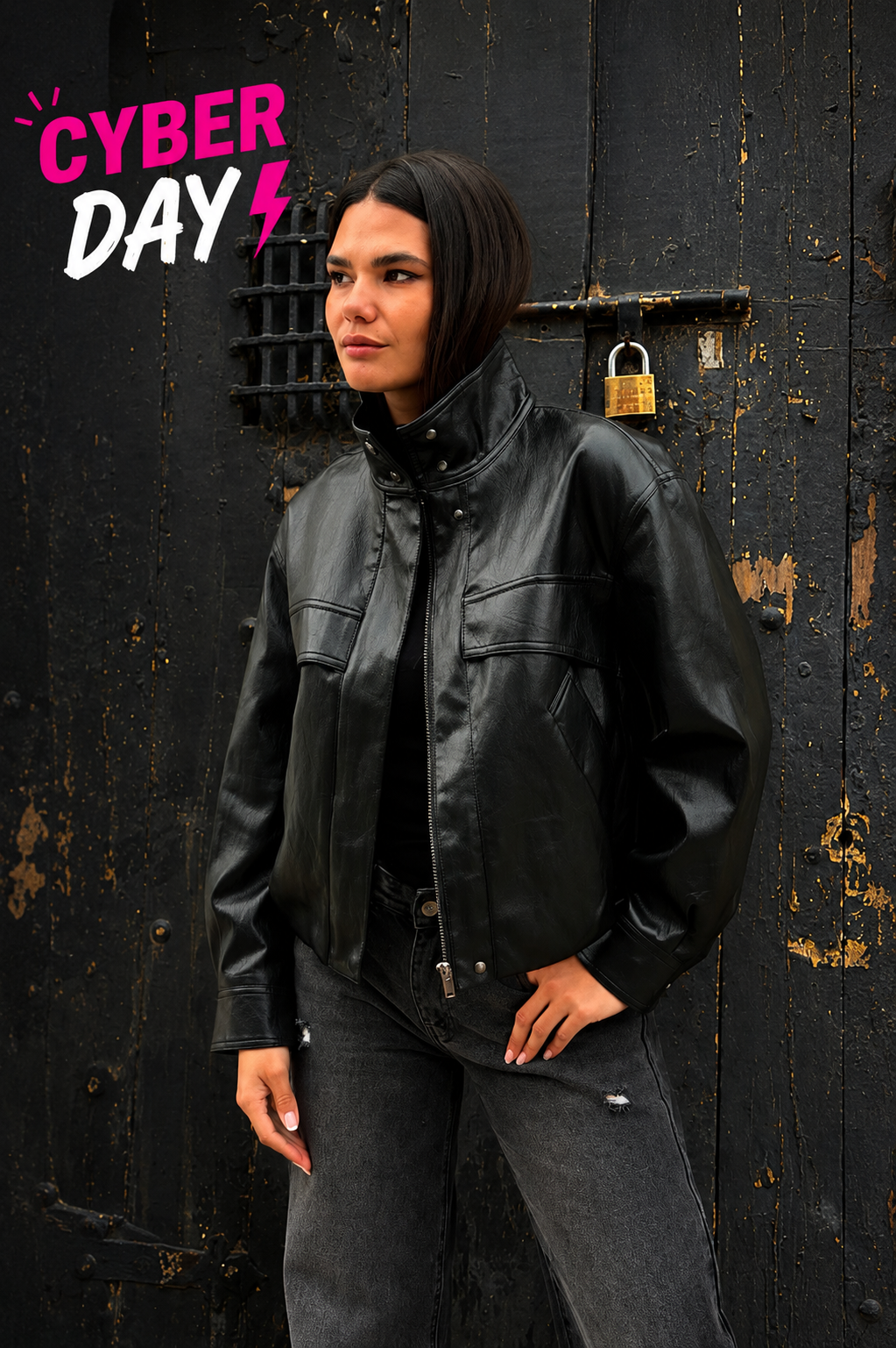 Chaqueta Leather PRECIO CYBER DAY