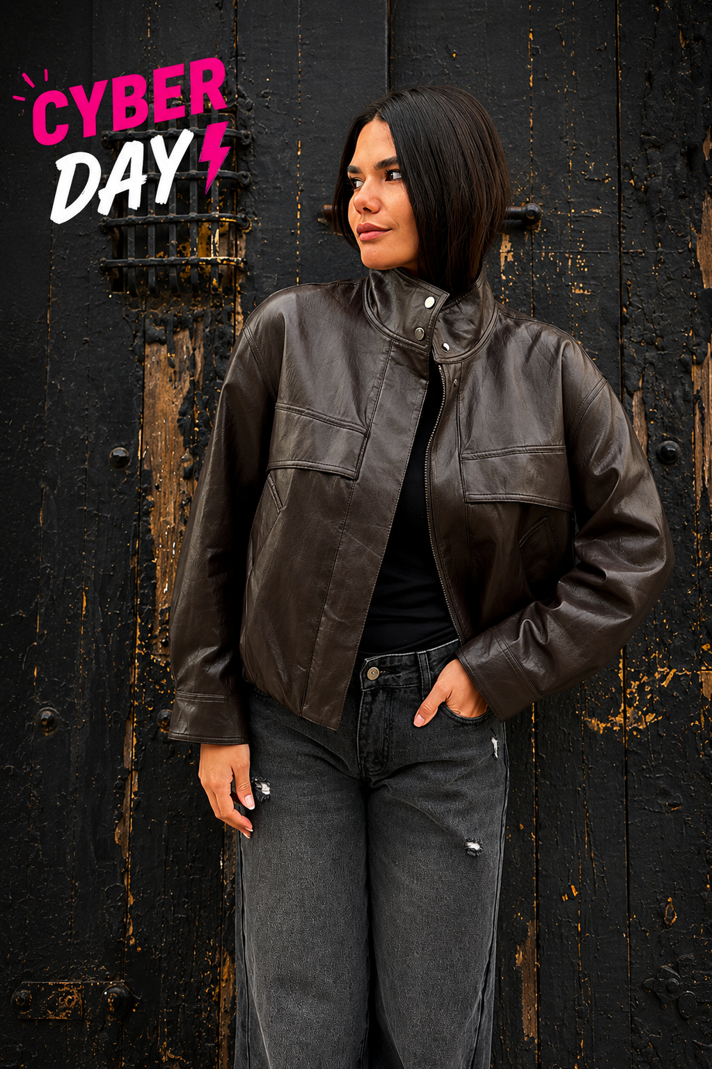 Chaqueta Leather PRECIO CYBER DAY