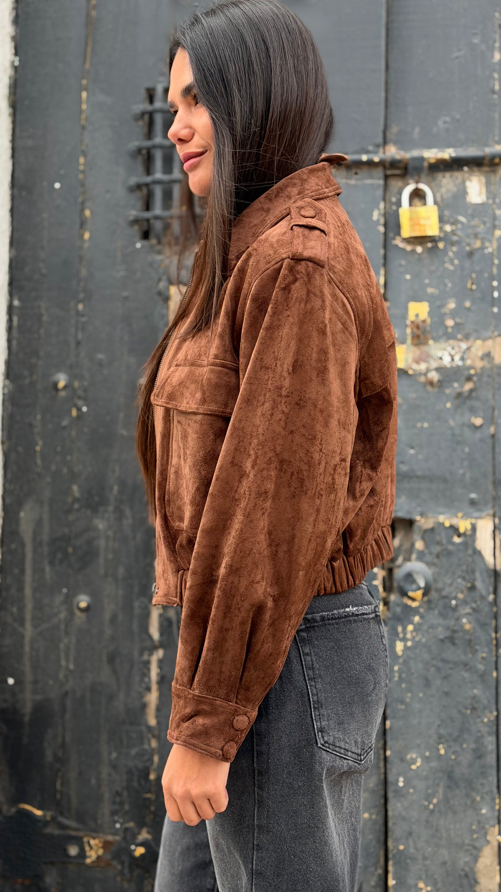 Chaqueta Estilo Gamuza