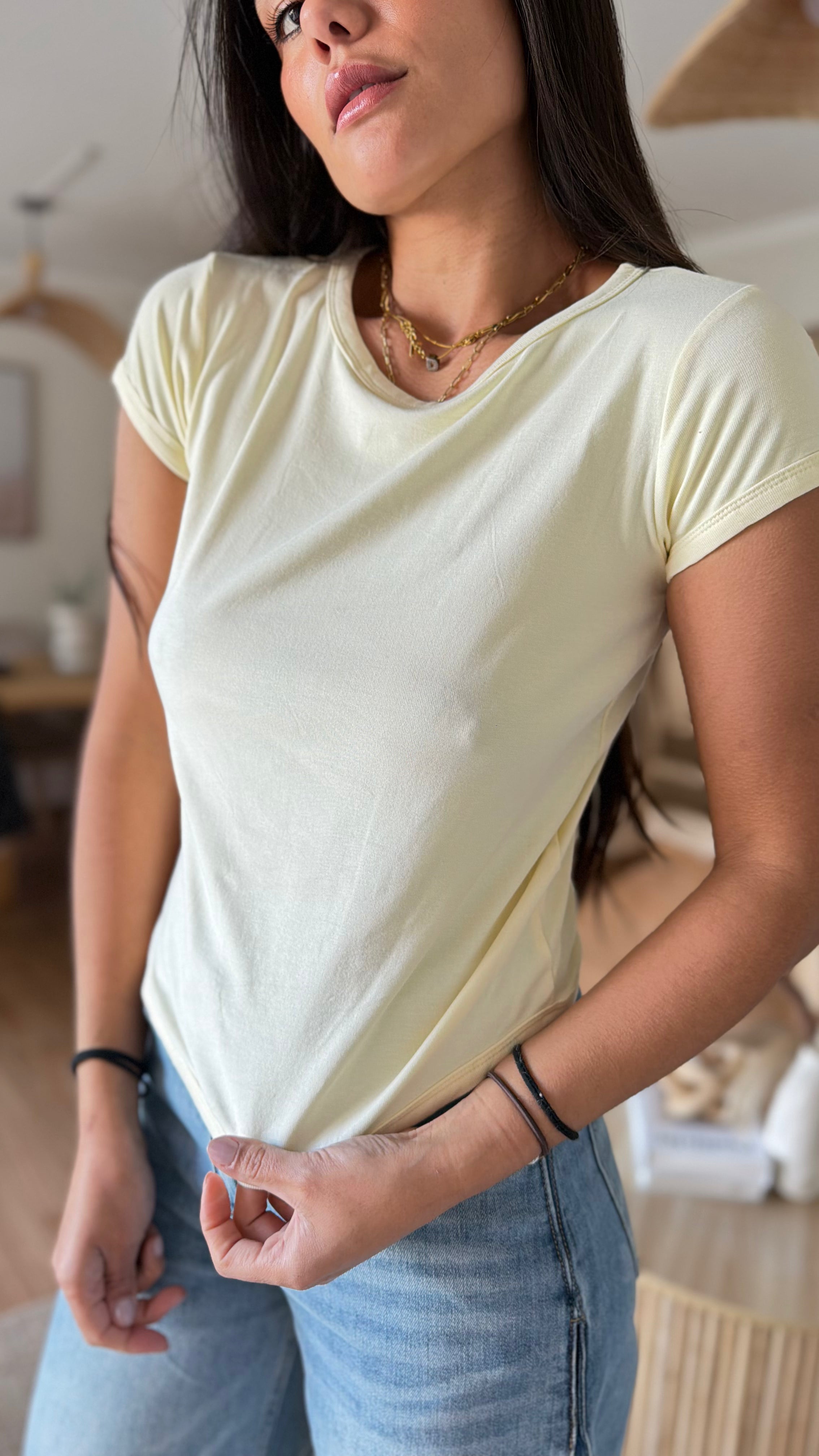 Polera Básica Manga Corta