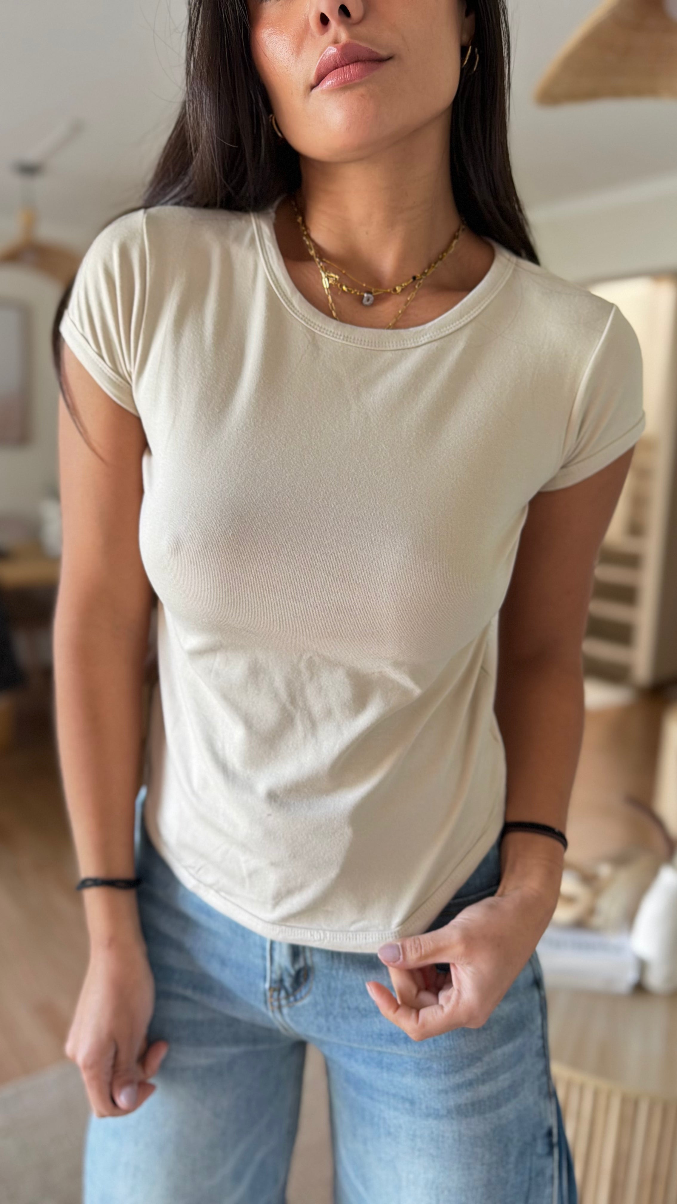 Polera Básica Manga Corta