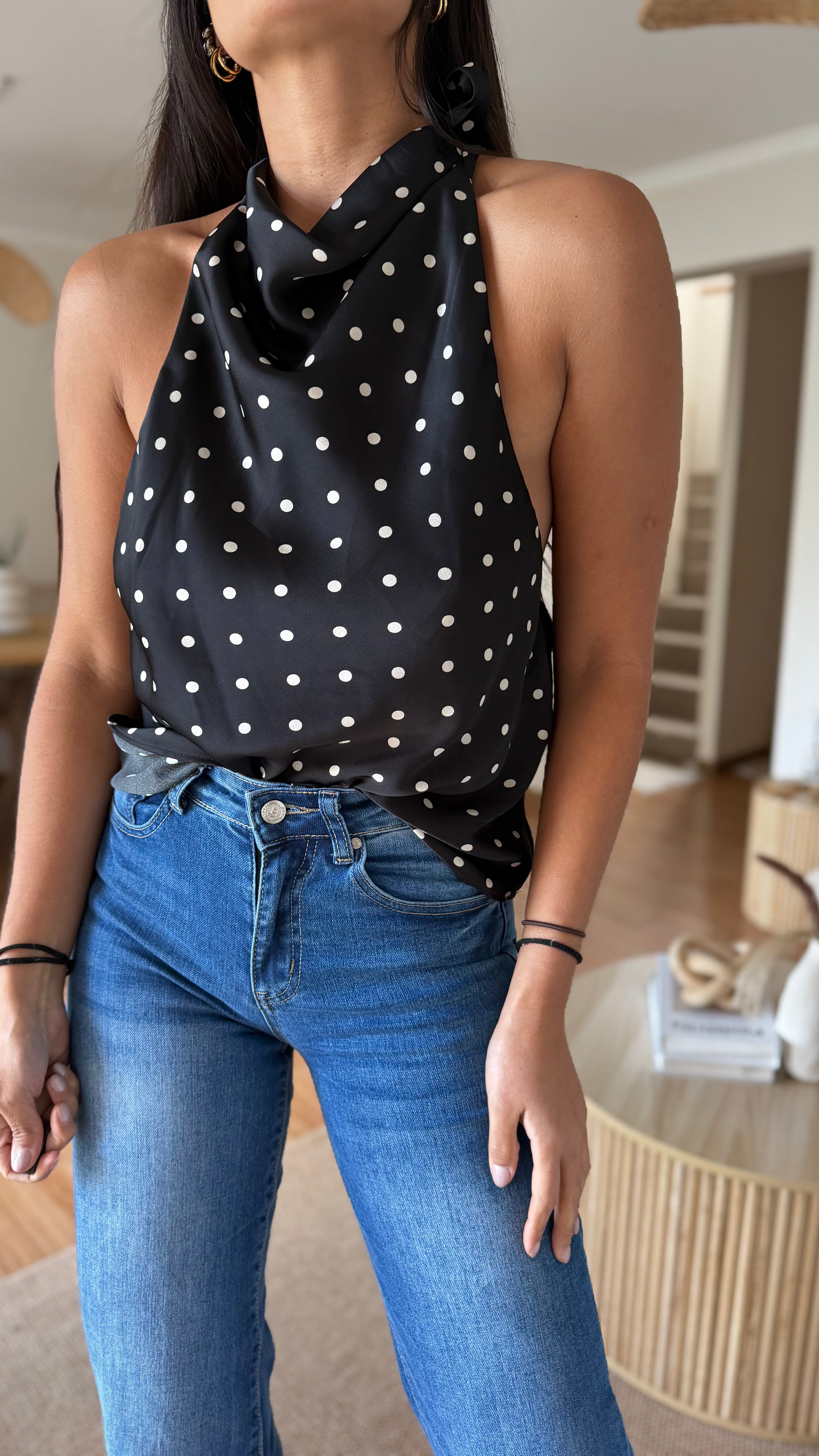 Top Satinado Halter ✨
