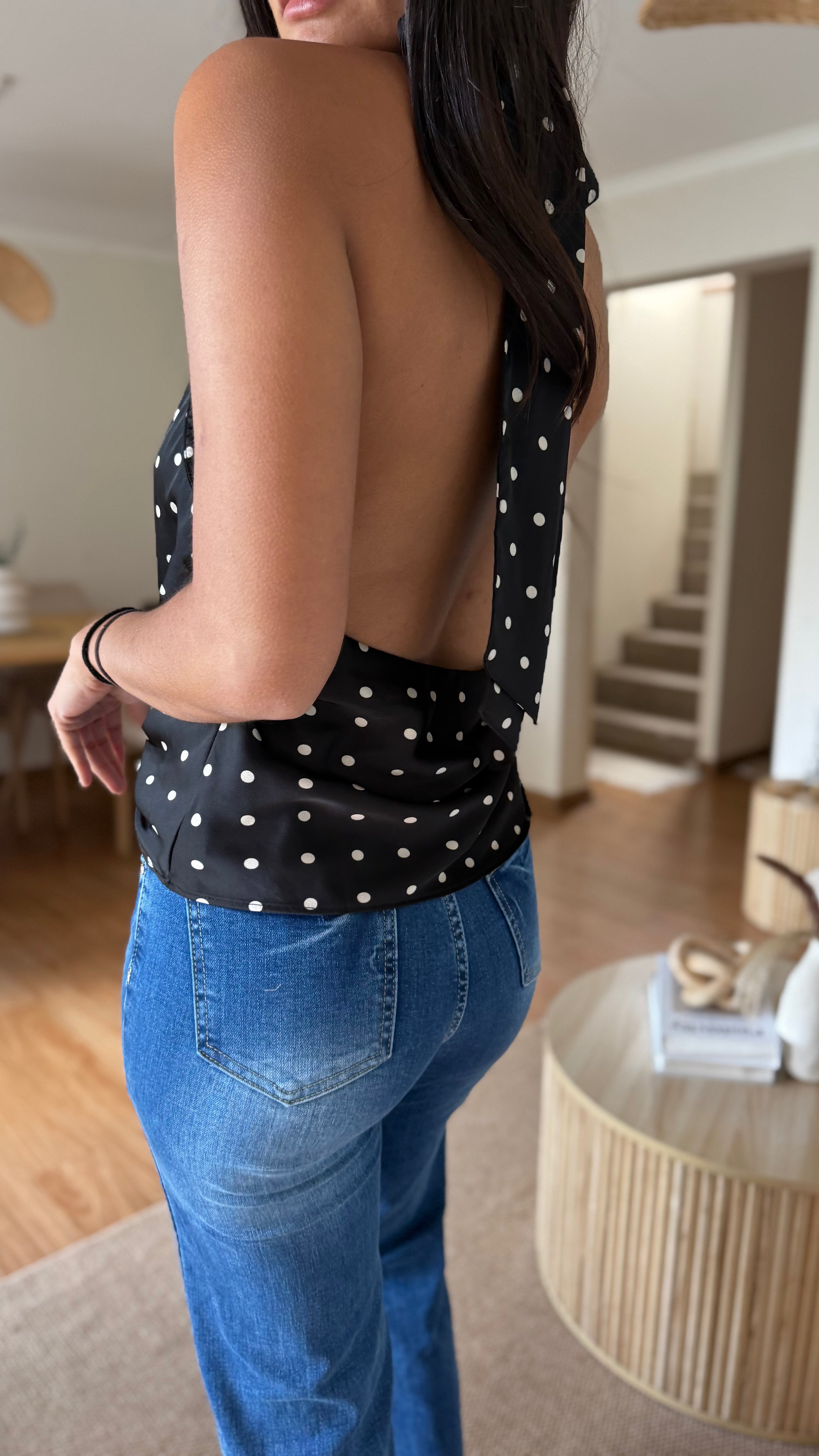 Top Satinado Halter ✨
