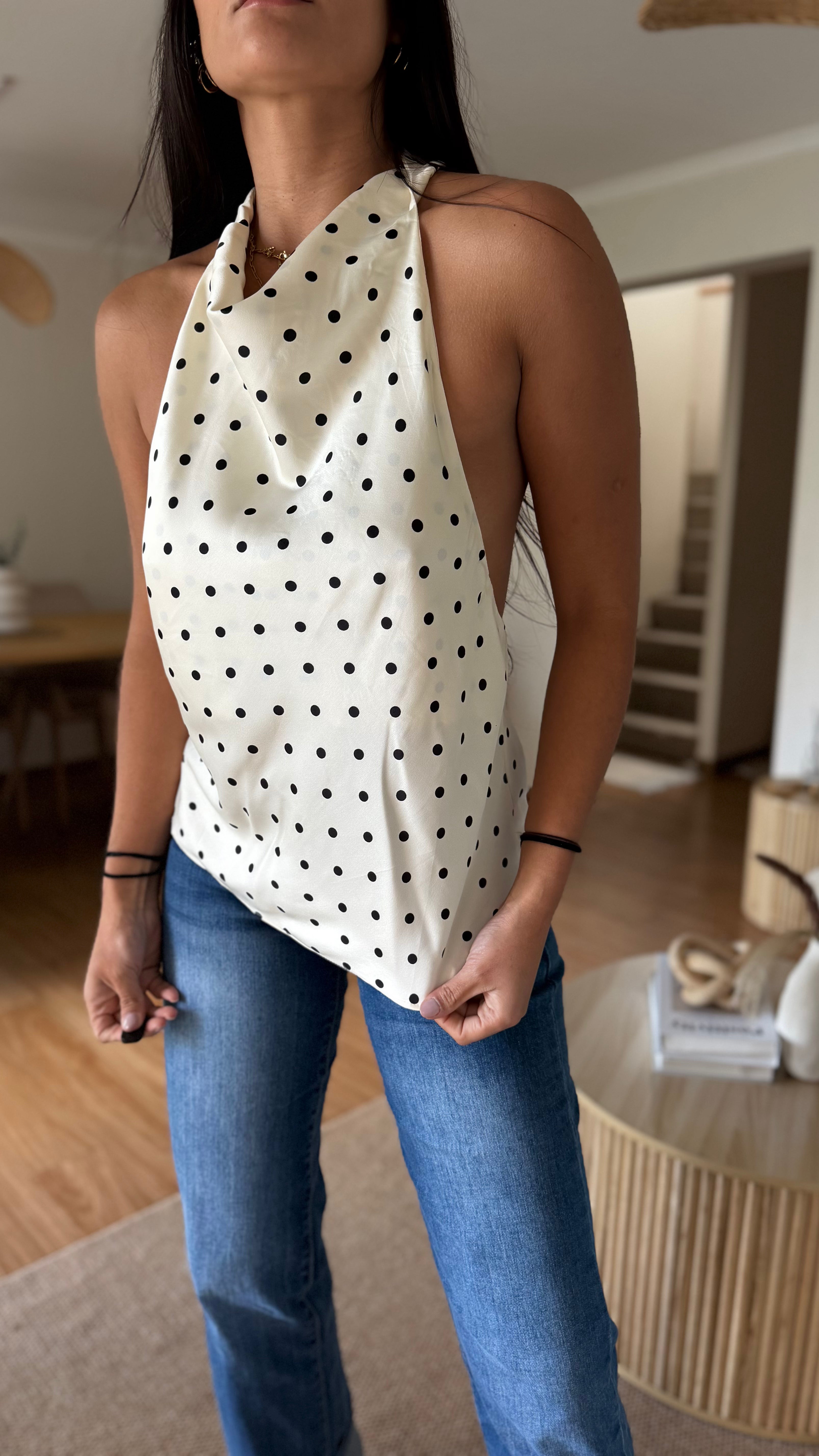 Top Satinado Halter ✨