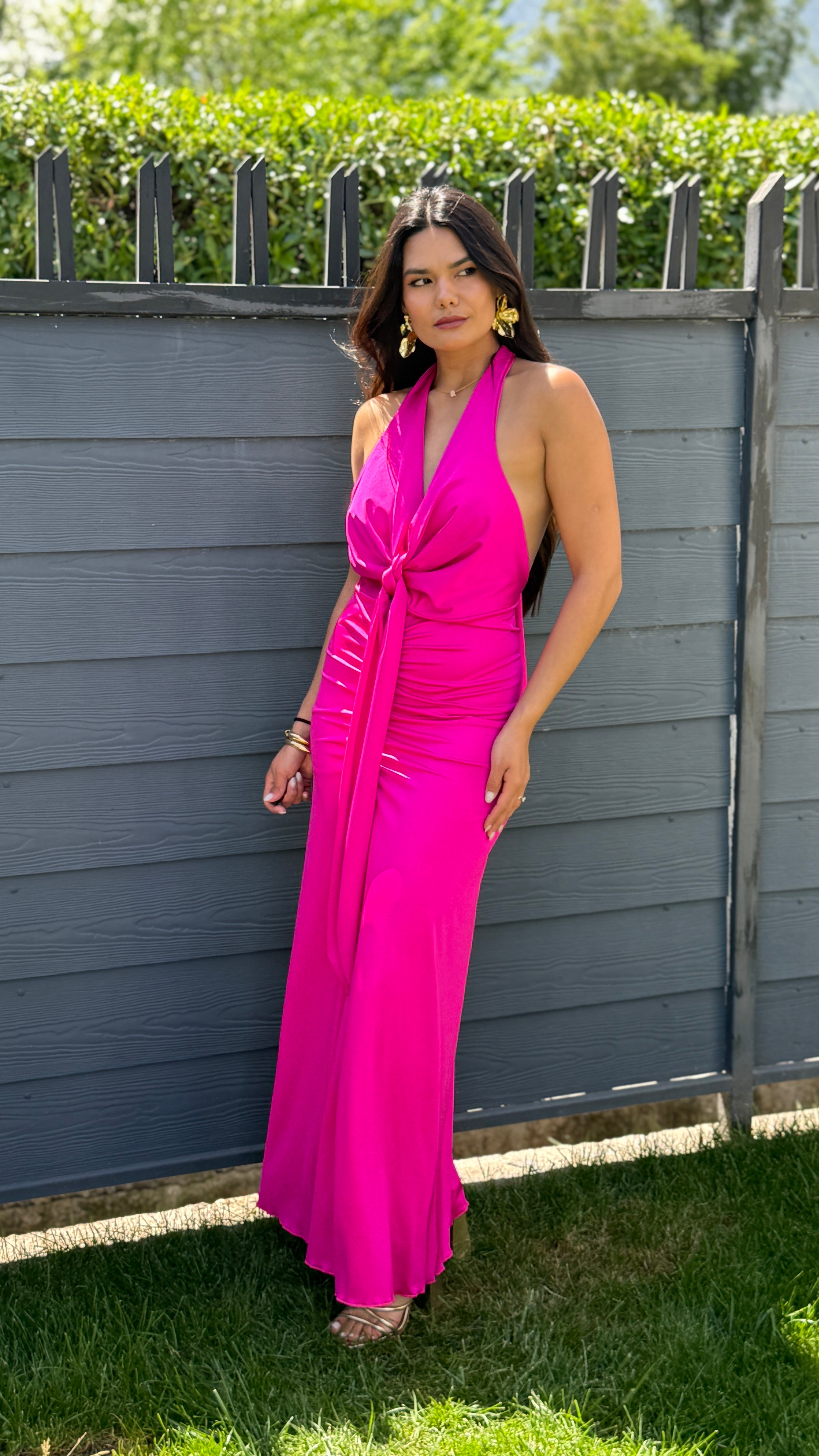 VESTIDO FUCSIA
