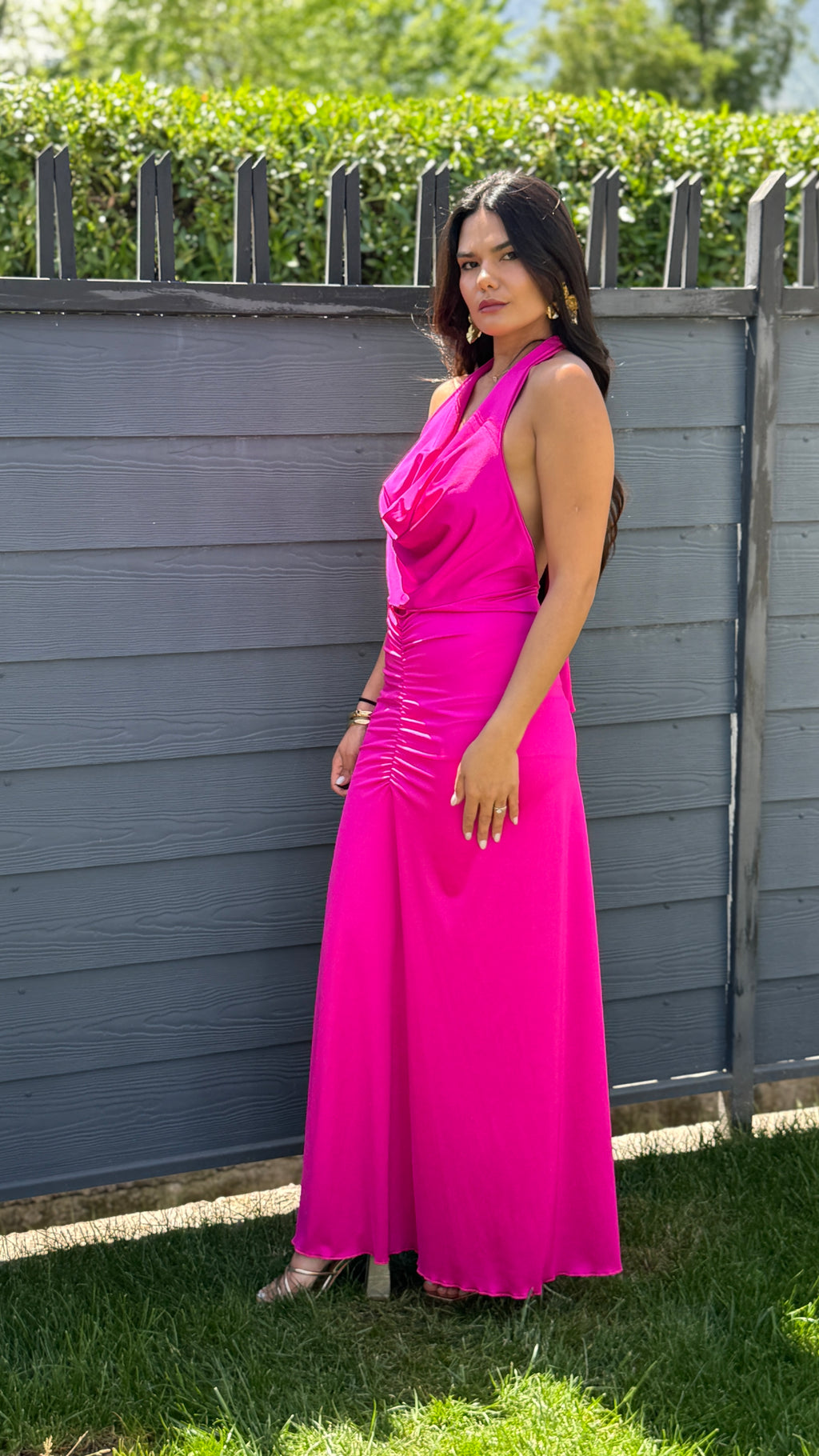 VESTIDO FUCSIA