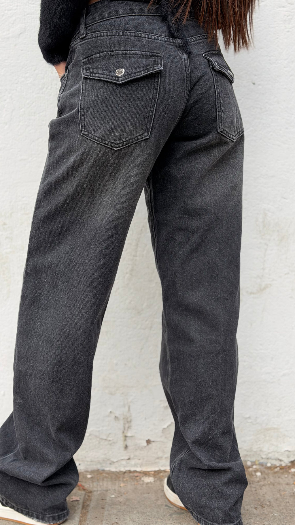 Jeans Wide Leg Tapa Negro 🖤