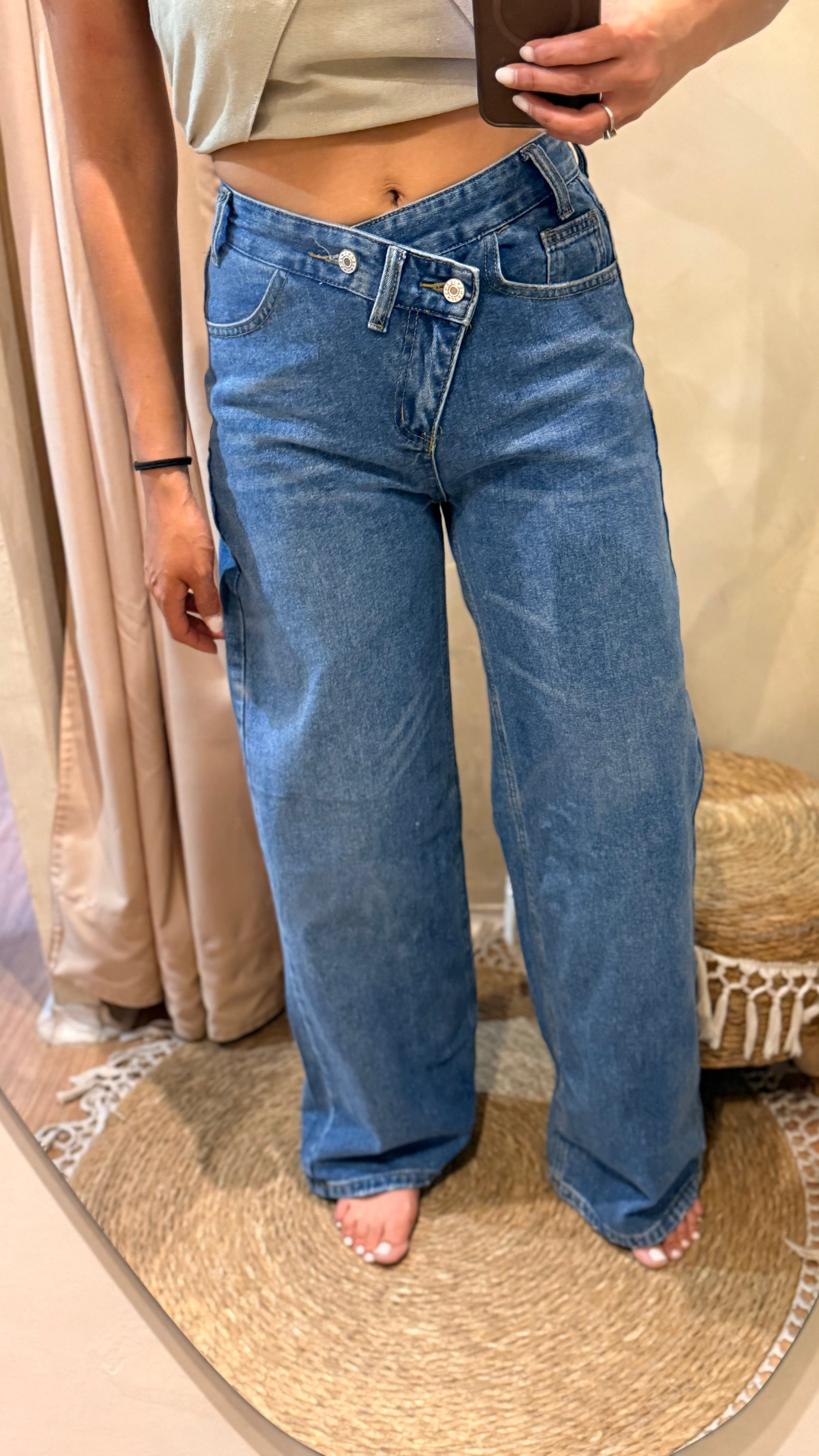 JEANS DUPE ZARA CRUZADO