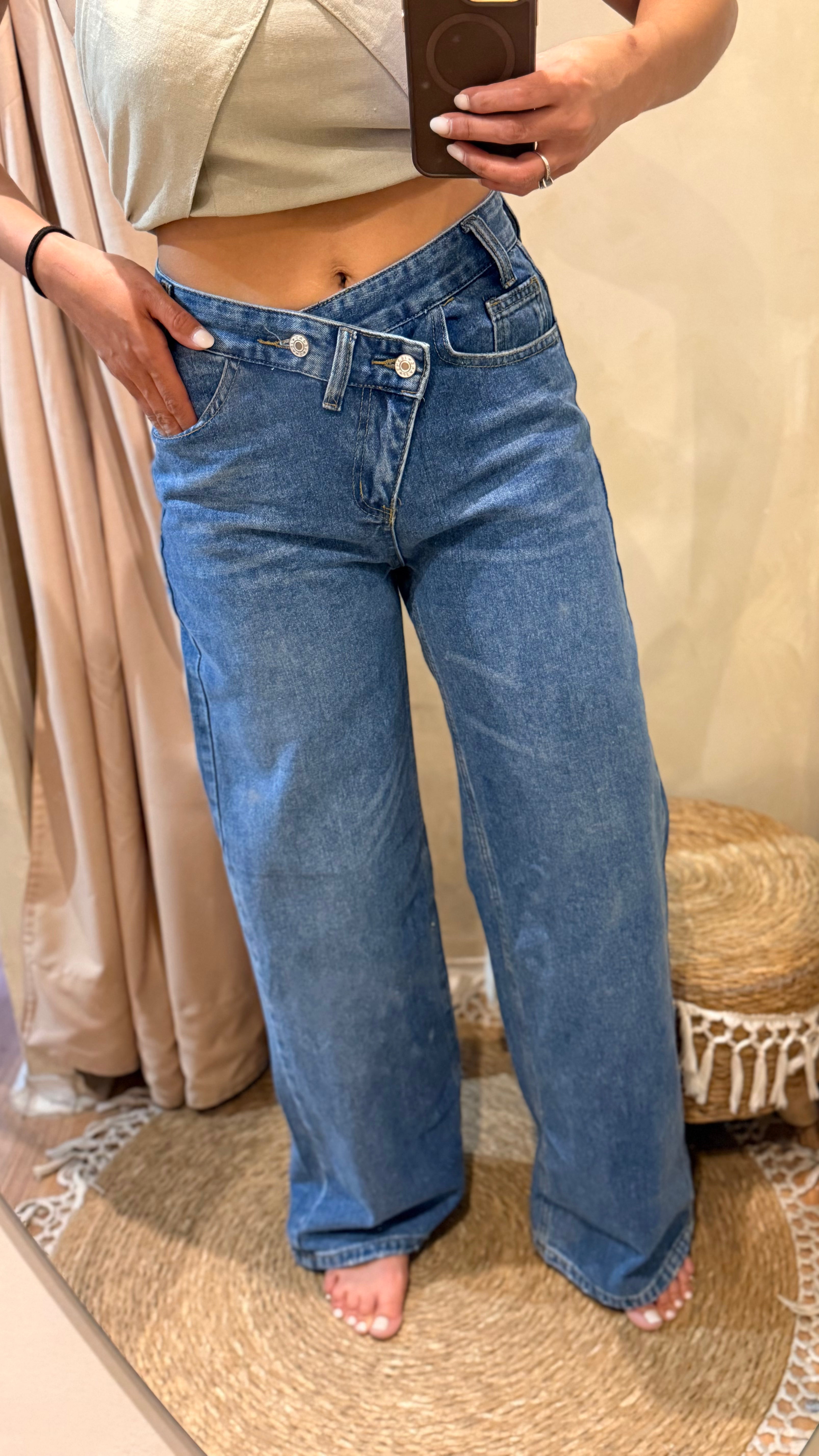 JEANS DUPE ZARA CRUZADO