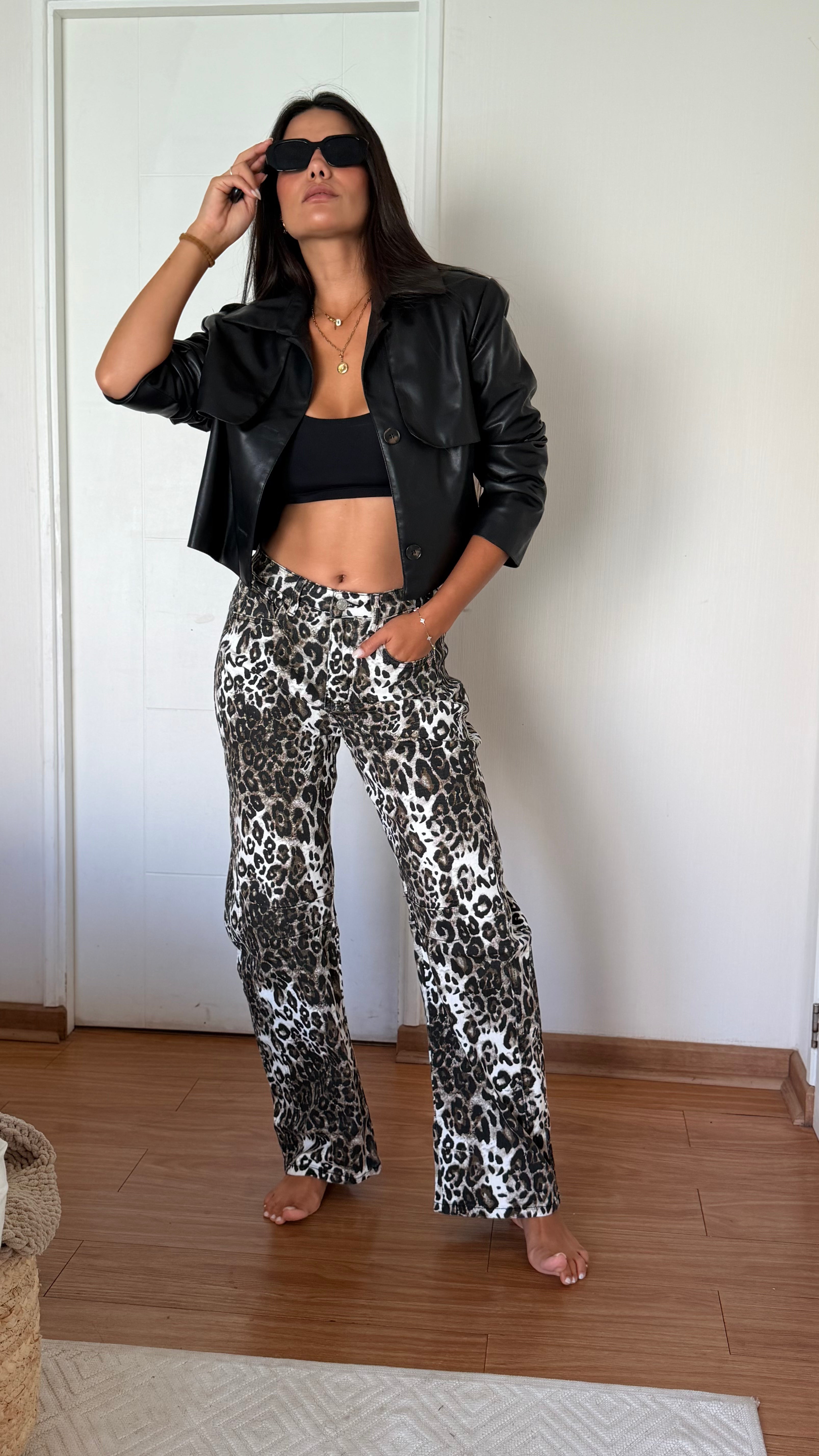 PANTALÓN ANIMAL PRINT WIDE LEG